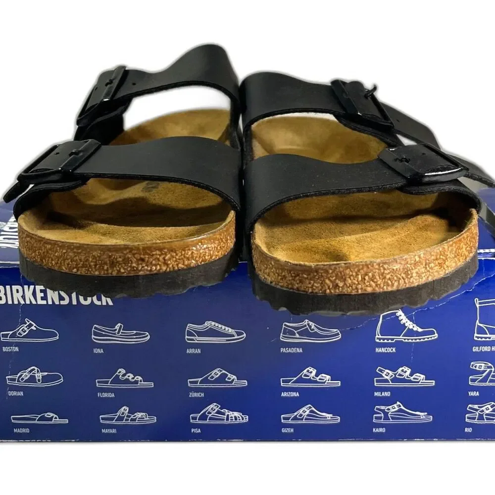 Birkenstock Men's Arizona Black Sandals SZ 11  EU 44  NEW